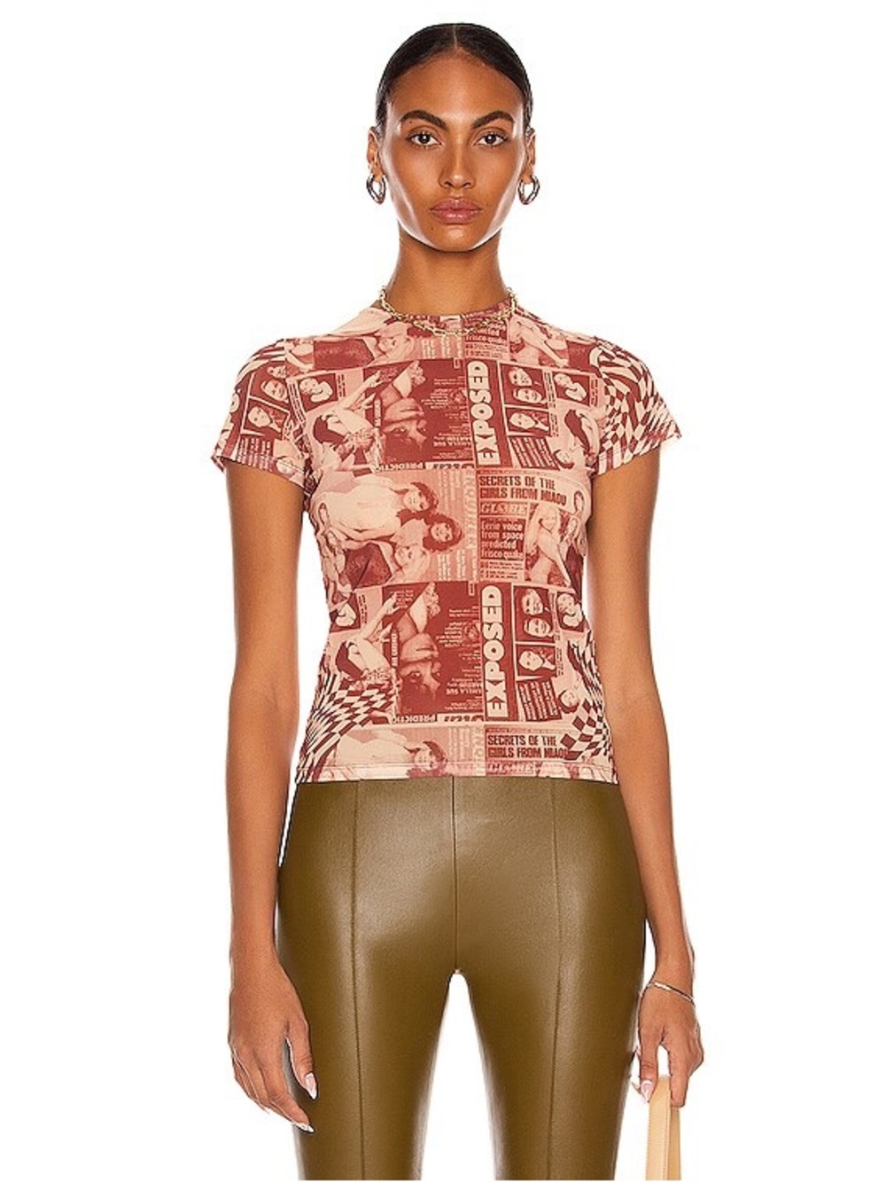 MIAOU Red Graphic tee